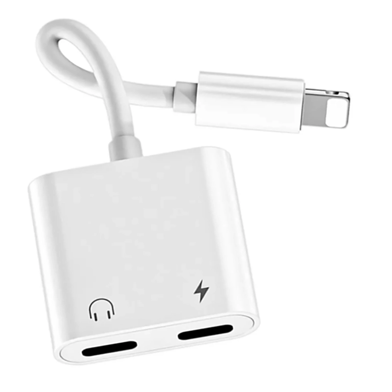کابل تبدیل آیفون LIGHTNING به شارژر و صدا LENYES مدل AX92